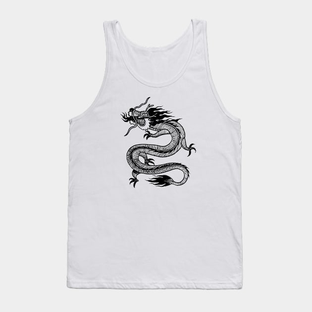 Dragon Tank Top by RicardoCarn